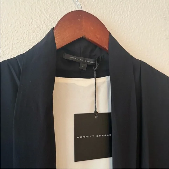 Merritt Charles Silk Ford Blazer | Black - Picture 3 of 7